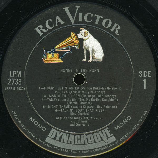Al (He's The King) Hirt* : Honey In The Horn (LP, Album, Mono, Ind)