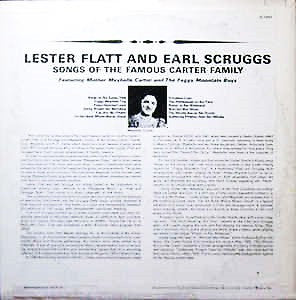 Flatt & Scruggs Featuring Maybelle Carter & The Foggy Mountain Boys : Songs Of The Famous Carter Family (LP, RE)