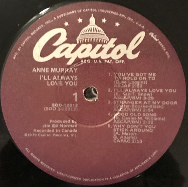 Anne Murray : I'll Always Love You (LP, Album, Win)