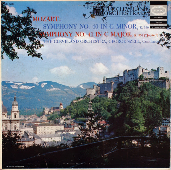 Wolfgang Amadeus Mozart : The Cleveland Orchestra, George Szell : Symphony No. 40 In G Minor K. 550 / Symphony No. 41 In C Major K. 551 ("Jupiter") (LP, Mono)
