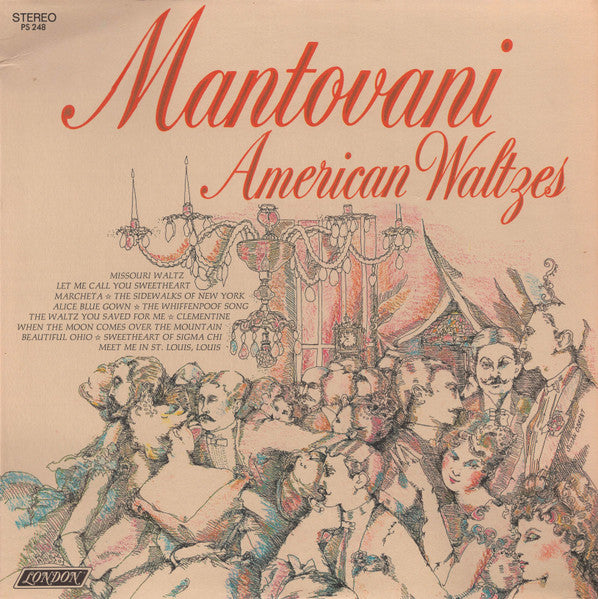 Mantovani And His Orchestra : American Waltzes (LP, Album)