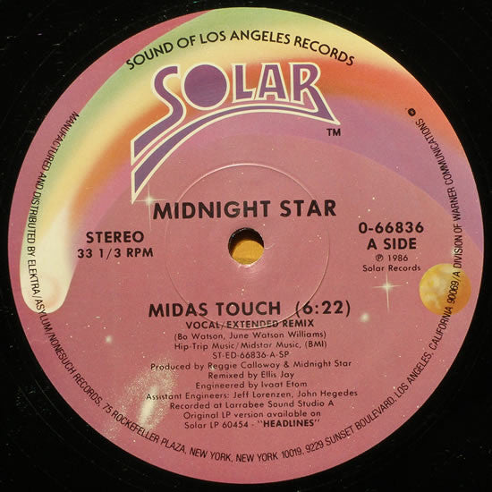 Midnight Star : Midas Touch (12")
