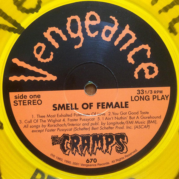 The Cramps : Smell Of Female (LP, RE, RM, Yel)