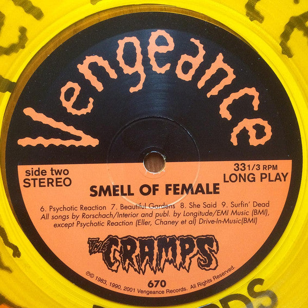 The Cramps : Smell Of Female (LP, RE, RM, Yel)