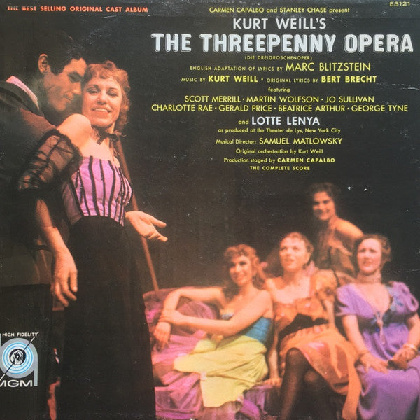 Kurt Weill, Marc Blitzstein : The Threepenny Opera = Die Dreigroschenoper (LP, Album, Mono, RE, MGM)