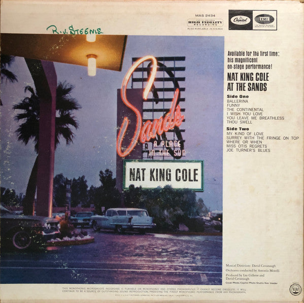 Nat King Cole : At The Sands (LP, Album, Mono, Gat)