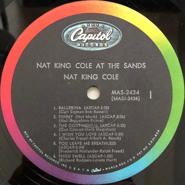 Nat King Cole : At The Sands (LP, Album, Mono, Gat)