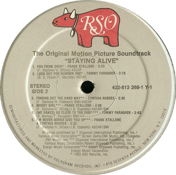 Various : Staying Alive (The Original Motion Picture Soundtrack) (LP, Album, 53)