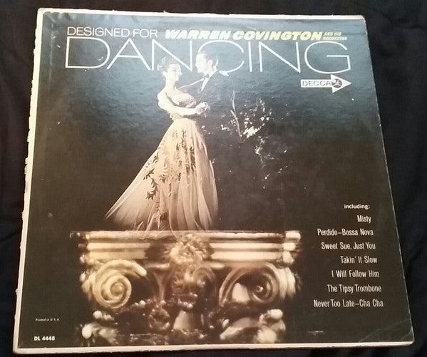 Warren Covington And His Orchestra : Designed For Dancing (LP, Mono)