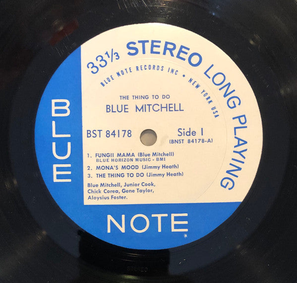 Blue Mitchell : The Thing To Do (LP, Album, RP)