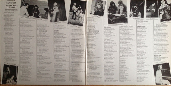 Kate Wolf : Give Yourself To Love (2xLP, Album, Wak)