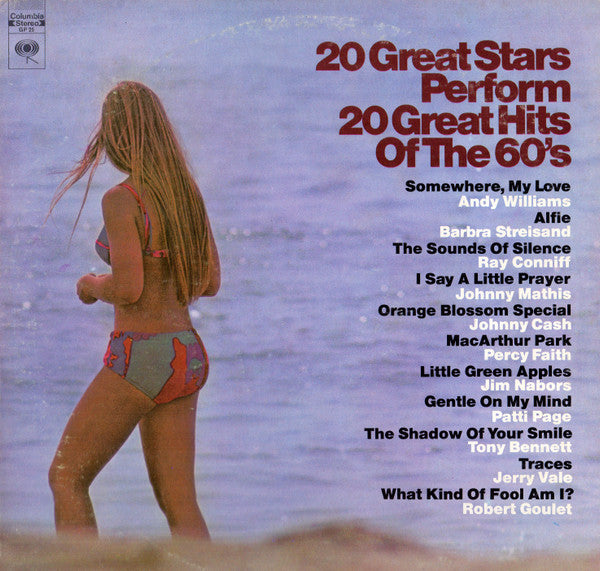 Various : 20 Great Stars Perform 20 Great Hits Of The 60's (2xLP, Comp, Ter)