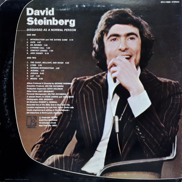 David Steinberg : Disguised As A Normal Person (LP, Album, Pit)