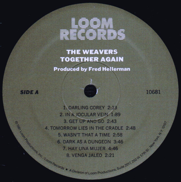 The Weavers : Together Again (LP, Album, Wak)