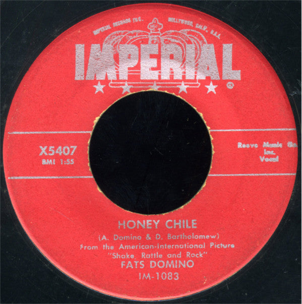 Fats Domino : Blueberry Hill (7", Single, Red)