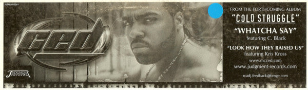 Ced (3) : Whatcha Say (12", Promo)