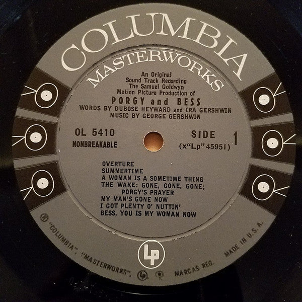 George Gershwin, Ira Gershwin, DuBose Heyward : Porgy And Bess (LP, Album, Mono, Ter)