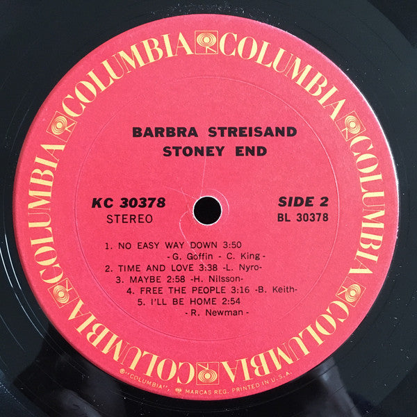 Barbra Streisand : Stoney End (LP, Album, Pit)