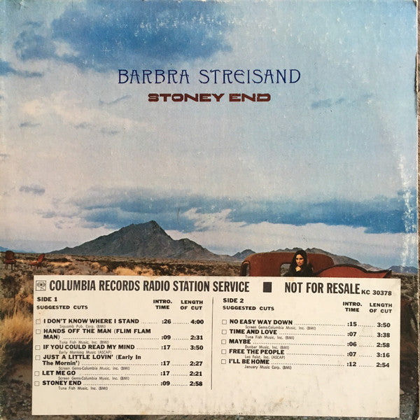 Barbra Streisand : Stoney End (LP, Album, Pit)