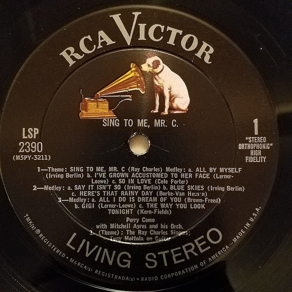 Perry Como : Sing To Me, Mr. C. (LP, Album, Hol)