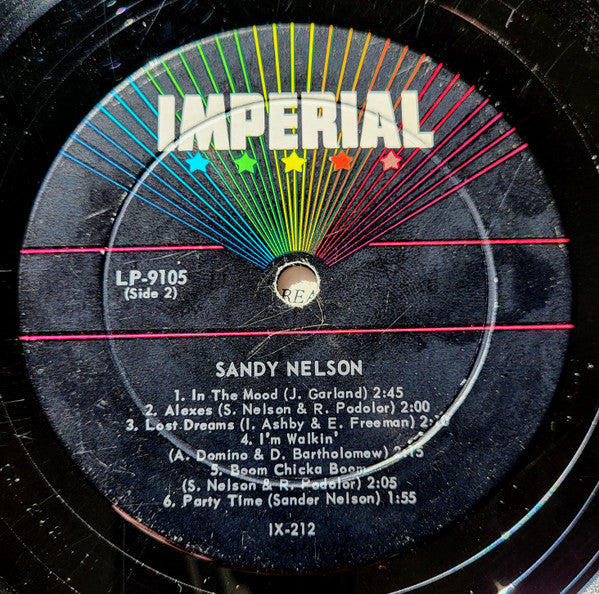 Sandy Nelson : Plays Teen Beat (LP, Album, Mono)