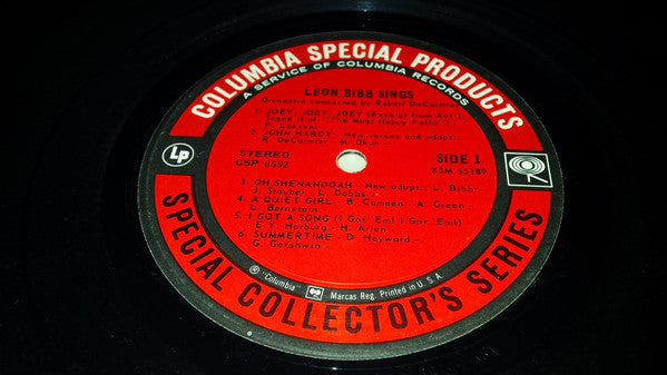 Leon Bibb : Sings (LP, Album, RE)