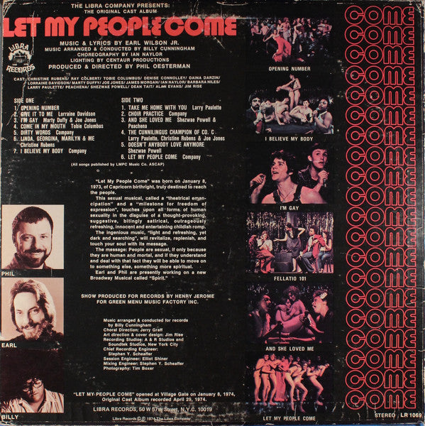 Various : Let My People Come: The Original Cast Album (LP, Album, NAM)