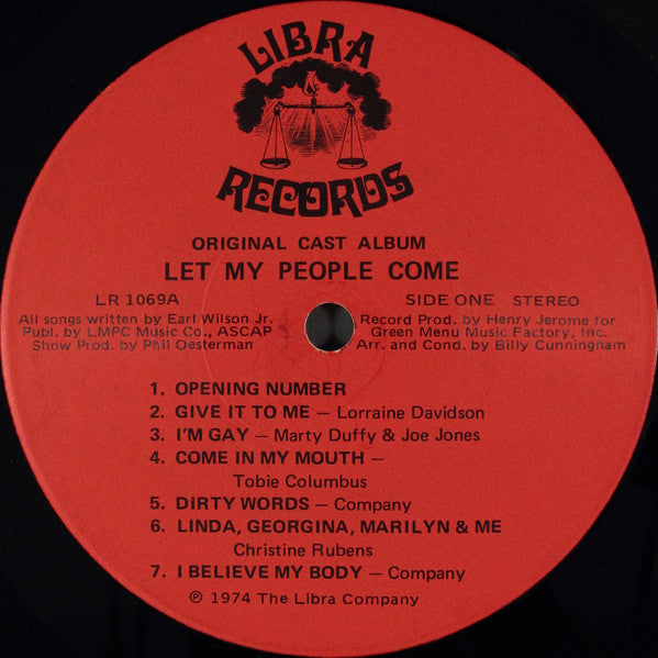 Various : Let My People Come: The Original Cast Album (LP, Album, NAM)