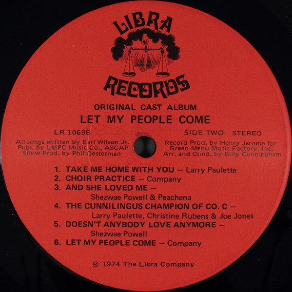 Various : Let My People Come: The Original Cast Album (LP, Album, NAM)