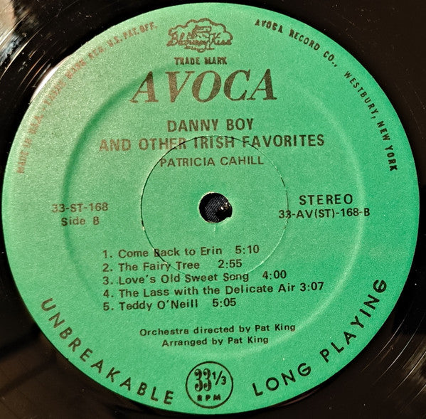 Patricia Cahill : Danny Boy (LP)