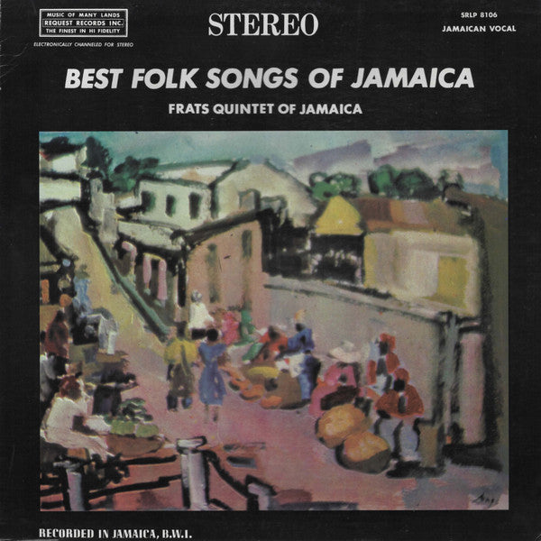 Frats Quintet Of Jamaica : Best Folk Songs Of Jamaica (LP, Album, Bla)