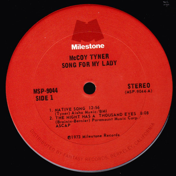 McCoy Tyner : Song For My Lady (LP, Album, San)