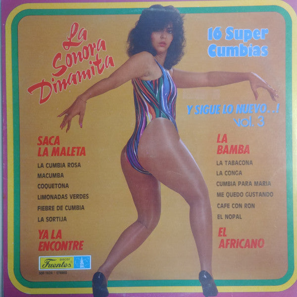 La Sonora Dinamita : 16 Super Cumbias - Y Sigue Lo Nuevo ..I - Vol 3 (LP, Comp)