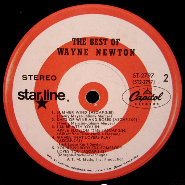 Wayne Newton : The Best Of Wayne Newton (LP, Comp, Scr)