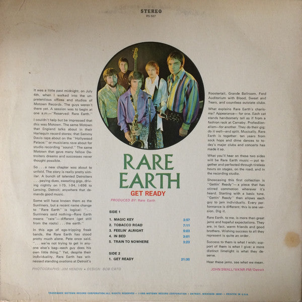 Rare Earth : Get Ready (LP, Album, RP)