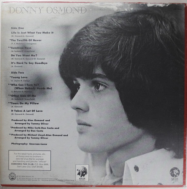 Donny Osmond : Alone Together (LP, Album)