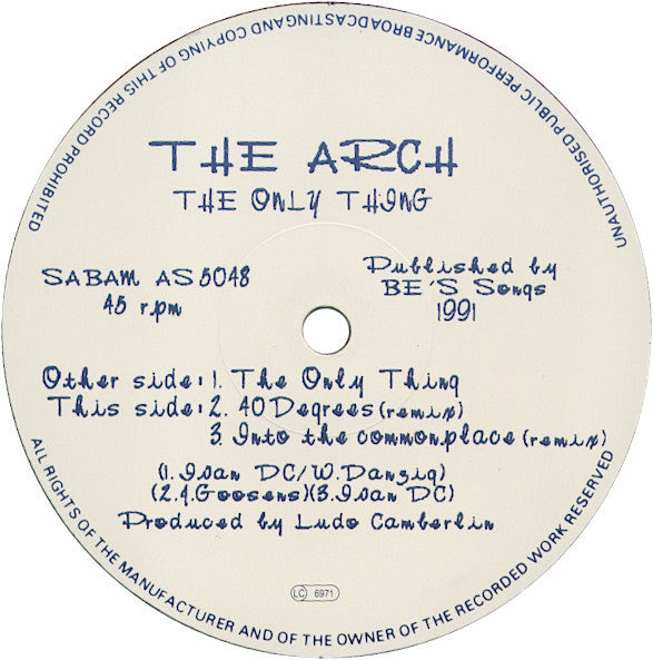 The Arch : The Only Thing (12")
