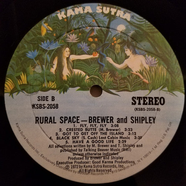 Brewer & Shipley* : Rural Space (LP, Album, Mon)