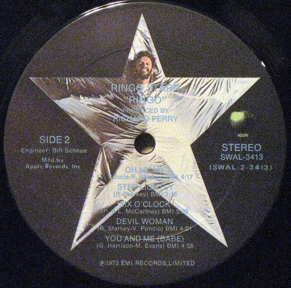 Ringo Starr : Ringo (LP, Album, Gat)