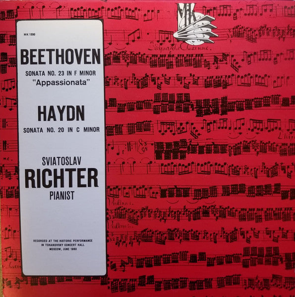 Beethoven*, Haydn*, Sviatoslav Richter : Sonata No. 23 In F Minor  "Appassionata"  / Sonata No. 20 In C Minor (LP, Album, Mono)