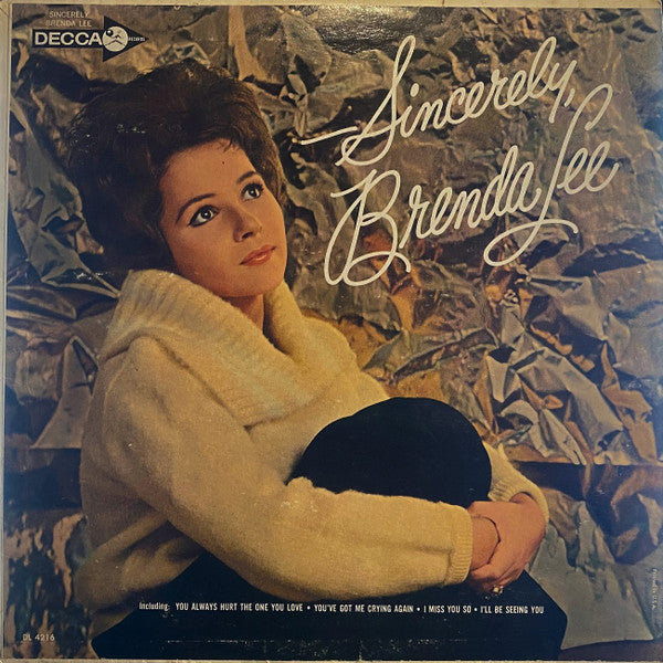 Brenda Lee : Sincerely (LP, Album, Mono, RP, Glo)