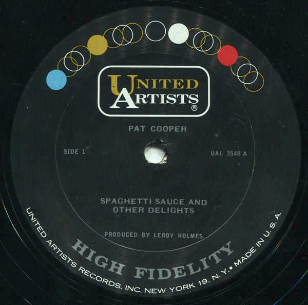 Pat Cooper : Spaghetti Sauce & Other Delights (LP, Album, Mono)