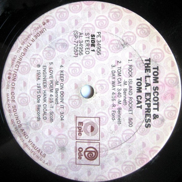 Tom Scott & The L.A. Express : Tom Cat (LP, Album, RE, Car)