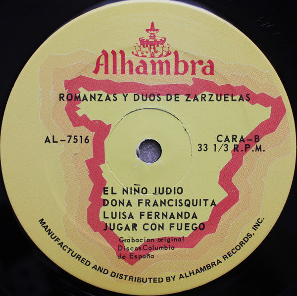 Ataúlfo Argenta, Orquesta Sinfónica : Romanzas Y Duos De Zarzuelas (LP, Comp)