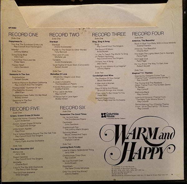 Various : Warm And Happy (6xLP, Comp + Box)