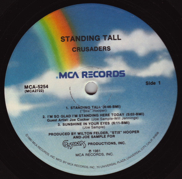Crusaders* : Standing Tall (LP, Album, Pin)