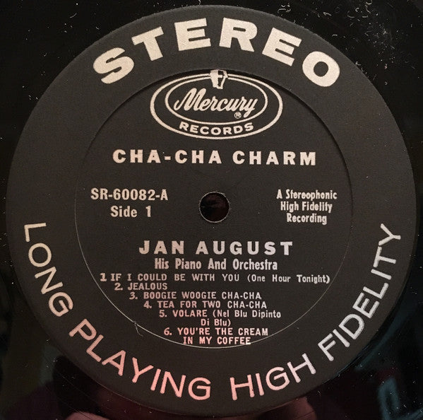 Jan August - His Piano And Orchestra* : Cha Cha Charm (LP, Album)