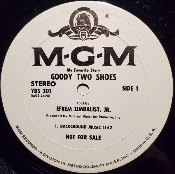 Efrem Zimbalist, Jr. : Goody Two Shoes (LP, Promo, Whi)
