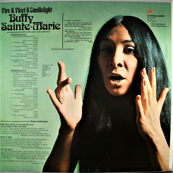 Buffy Sainte-Marie : Fire & Fleet & Candlelight (LP, Album, Pit)