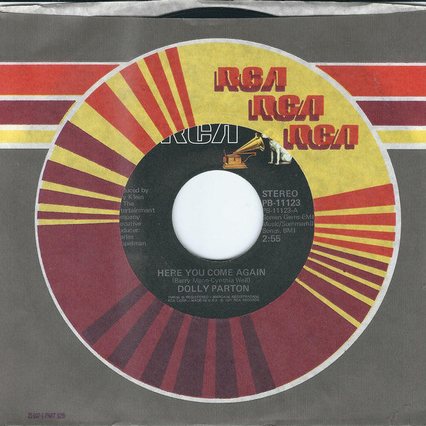 Dolly Parton : Here You Come Again (7", Single, Ind)
